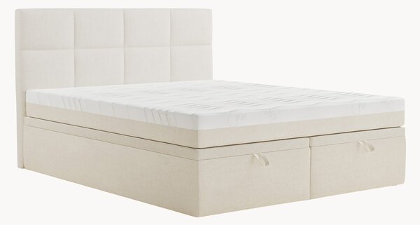 Letto boxspring in ciniglia fatto a mano con contenitore Umage, H3