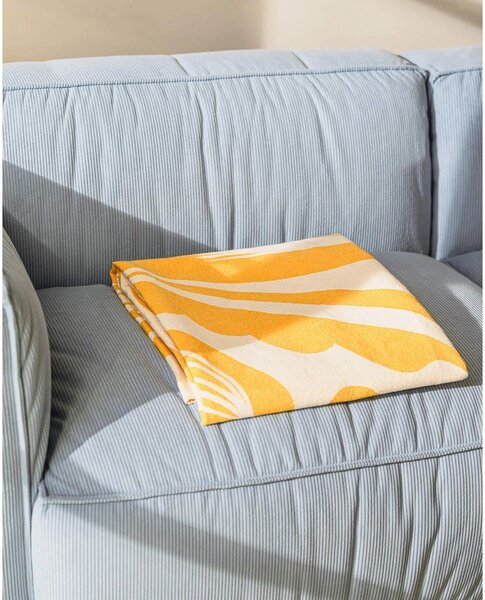 Coperta gialla 165x200 cm Lino – noo.ma