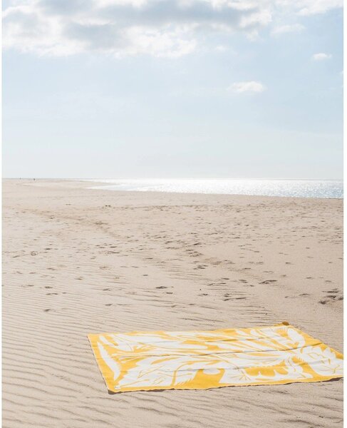 Coperta gialla 165x200 cm Lino – noo.ma