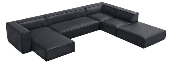 Divano angolare in pelle blu scuro (angolo destro) Madame - Windsor & Co Sofas