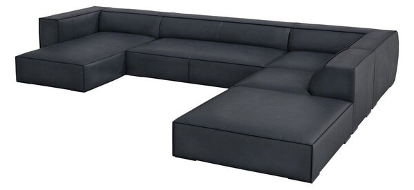 Divano angolare in pelle blu scuro (angolo destro) Madame - Windsor & Co Sofas