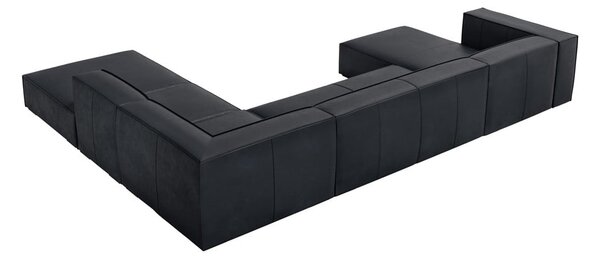 Divano angolare in pelle blu scuro (angolo destro) Madame - Windsor & Co Sofas