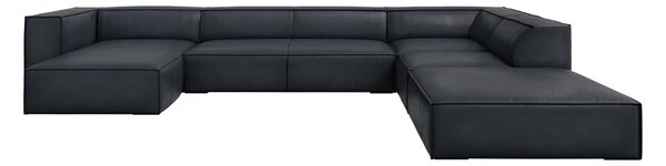 Divano angolare in pelle blu scuro (angolo destro) Madame - Windsor & Co Sofas