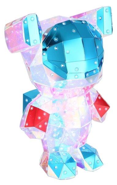 Globo 28085 - Decorazione da tavolo LED in confezione regalo BRONDAR 0,03W/5V USB orsetto spaziale