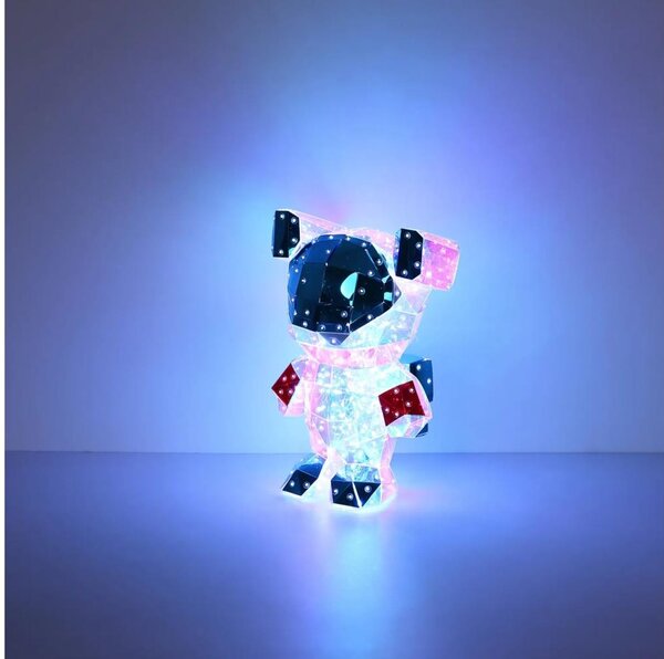 Globo 28085 - Decorazione da tavolo LED in confezione regalo BRONDAR 0,03W/5V USB orsetto spaziale