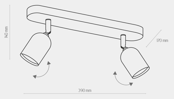LED RGBW faretto dimmerabile TOP 2xGU10/6,5W/230V 2700-6500K oro/nero