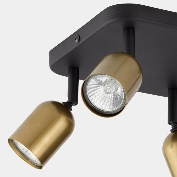 Faretto LED RGBW dimmerabile TOP 4xGU10/6,5W/230V 2700-6500K oro/nero