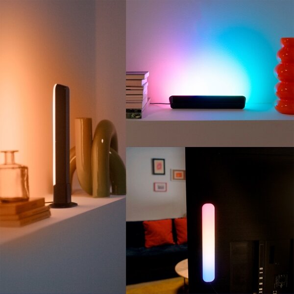 Philips - SET 2x Lampada dimmerabile LED RGBIC SMART GRADIENT/8W/230V Wi-Fi
