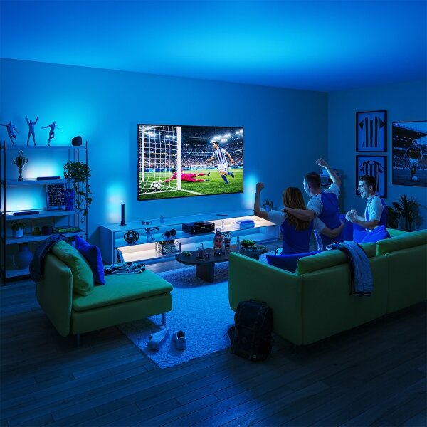 Philips - SET 2x Lampada dimmerabile LED RGBIC SMART GRADIENT/8W/230V Wi-Fi