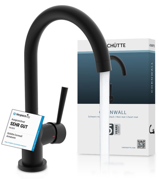 79166U CORNWALL, miscelatore per lavello, nero opaco
