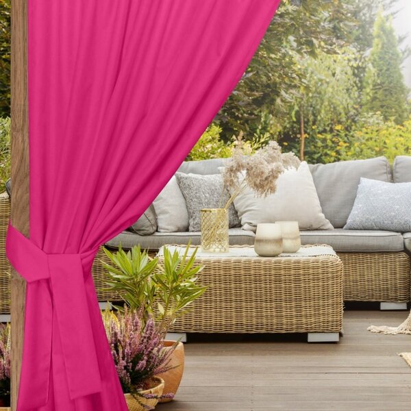 Nastro per fissaggio tende da giardino 160x8 cm fucsia
