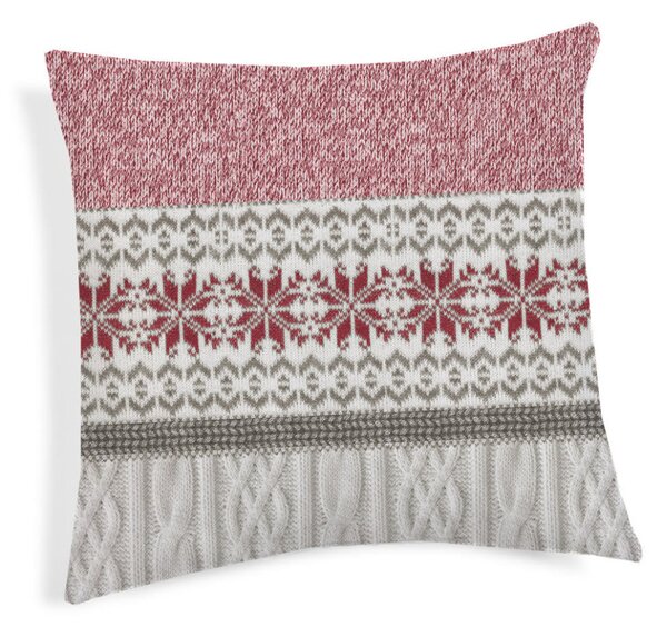 Federa cuscino Maglia rosso 40x40 cm Made in Italy