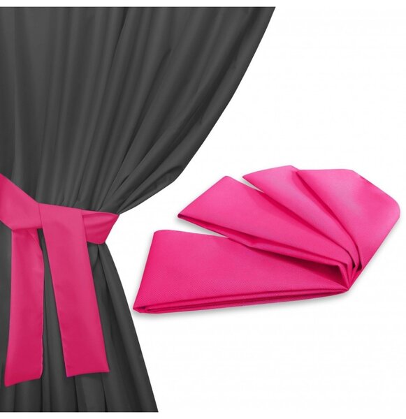 Nastro per fissaggio tende da giardino 160x8 cm fucsia