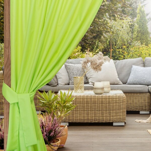 Nastro per fissaggio tende da giardino 160x8 cm lime