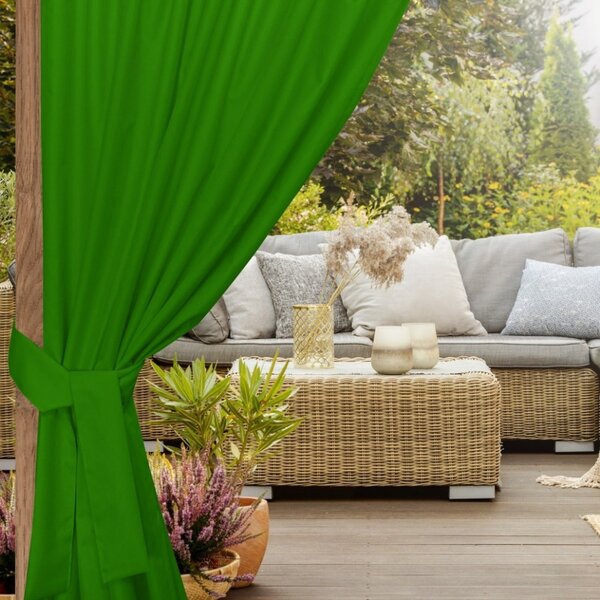 Nastro per fissaggio tende da giardino 160x8 cm verde