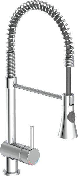 Rubinetto da cucina SCHÜTTE CORNWALL, rubinetto da cucina estraibile, miscelatore da cucina girevole a 360°, cromo