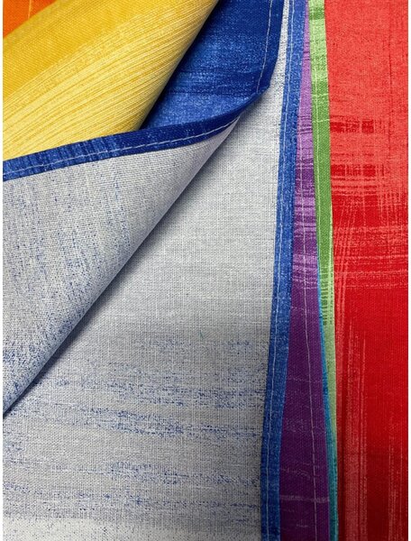 Copriletto Piquet Arcobaleno multicolore