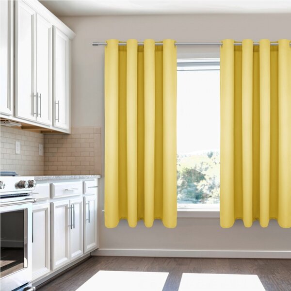 Tenda su anelli Heaven giallo pastello