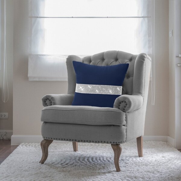 Federa con zirconi blu navy