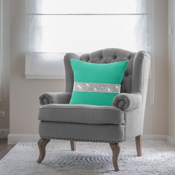 Federa con zirconi verde acqua