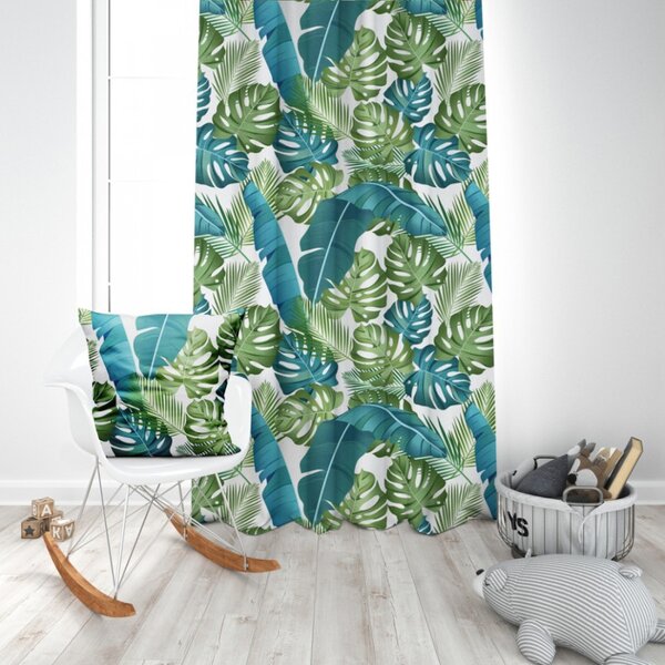 Federa cuscino MIGD151 foglie di monstera