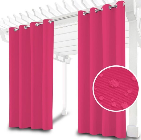 Tenda da giardino su anelli sulla terrazza MIG34 fucsia
