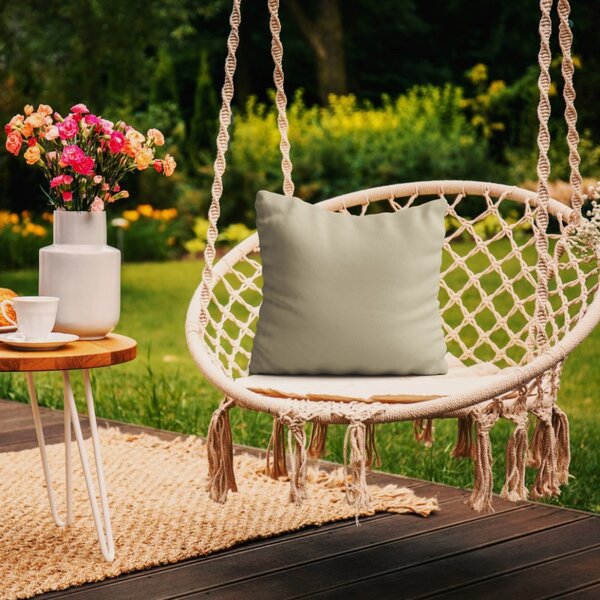 Cuscino da giardino impermeabile 50x50 cm beige chiaro