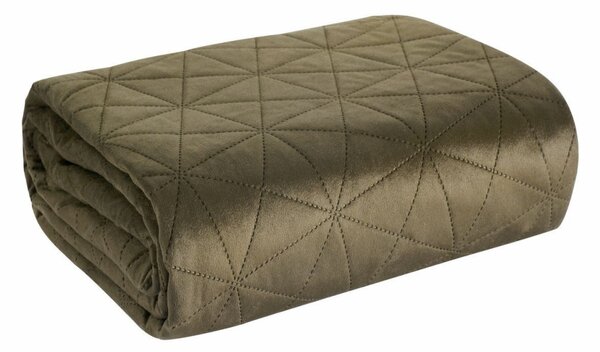 Copriletto in velluto Luiz3 marrone