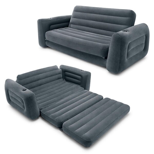 Divano gonfiabile pieghevole, grande, con materasso 2 in 1, INTEX 66552
