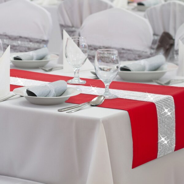 Runner Glamour con zirconi rosso