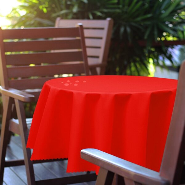 Tovaglia da giardino rotonda Ø 150 cm rosso