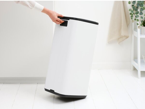 Cestino per la spazzatura bianco in acciaio touch 30 l Bo Touch – Brabantia
