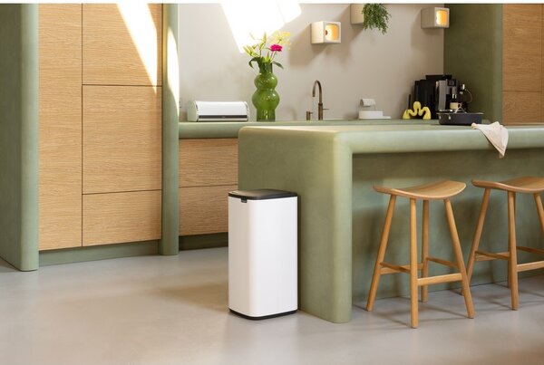 Cestino per la spazzatura bianco in acciaio touch 30 l Bo Touch – Brabantia