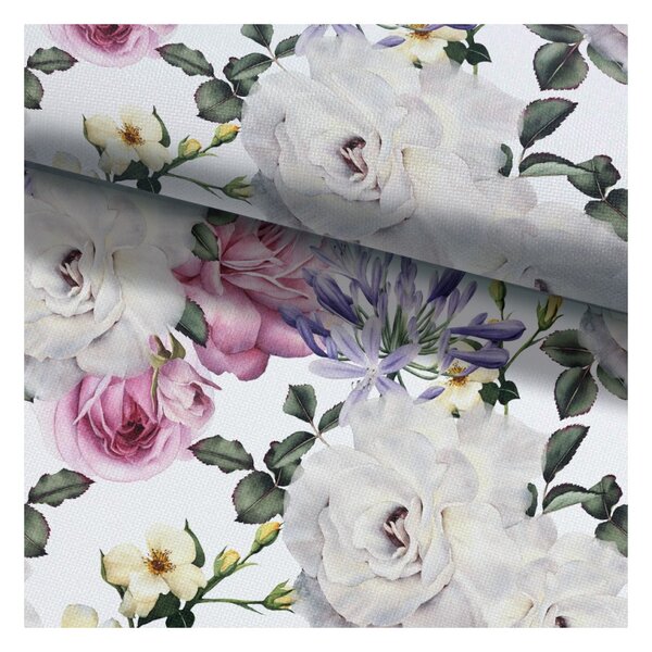 Tessuto fantasia MIGD118 Fiori, altezza 150 cm