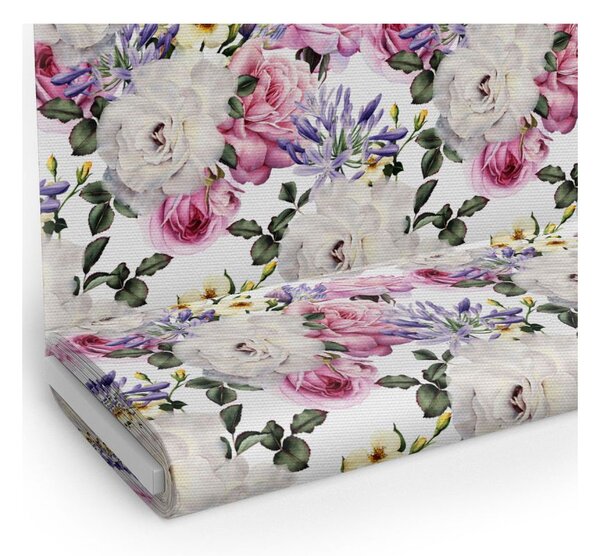Tessuto fantasia MIGD118 Fiori, altezza 150 cm