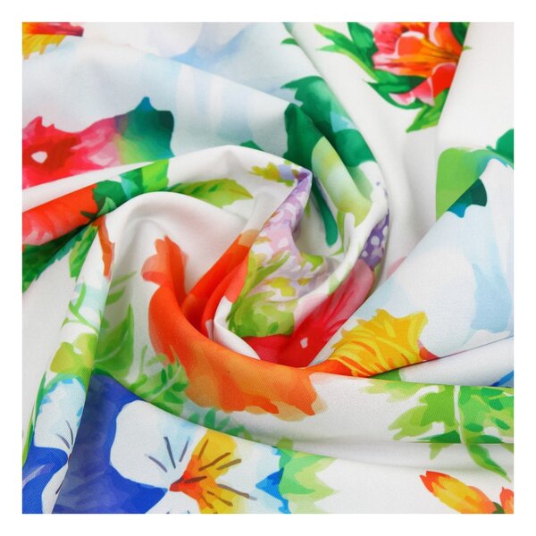 Tessuto fantasia MIGD102 Fiori, altezza 150 cm