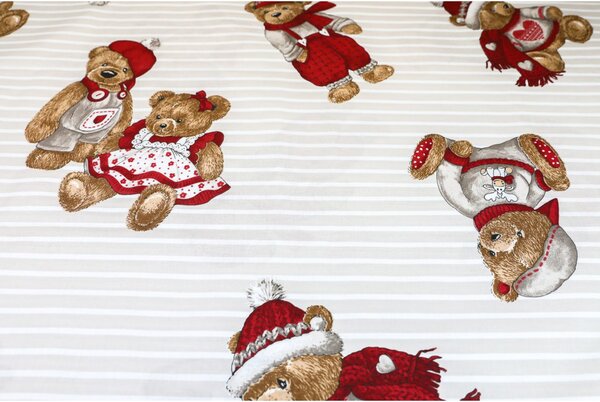 Tessuto di cotone Orsacchiotto beige