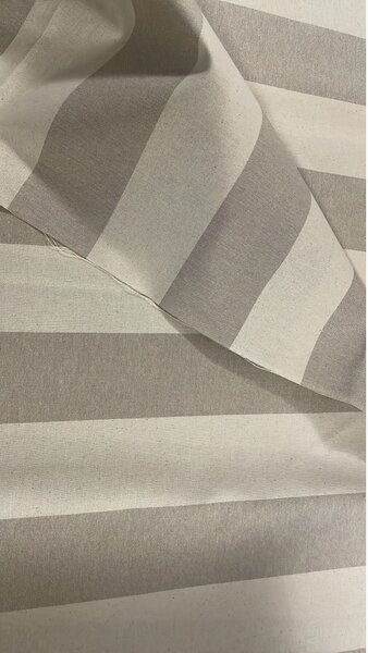 Tessuto al metro decorativo strisce beige