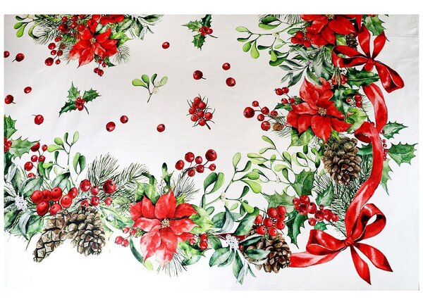Tovaglia di natale 140x180 cm Made in Italy