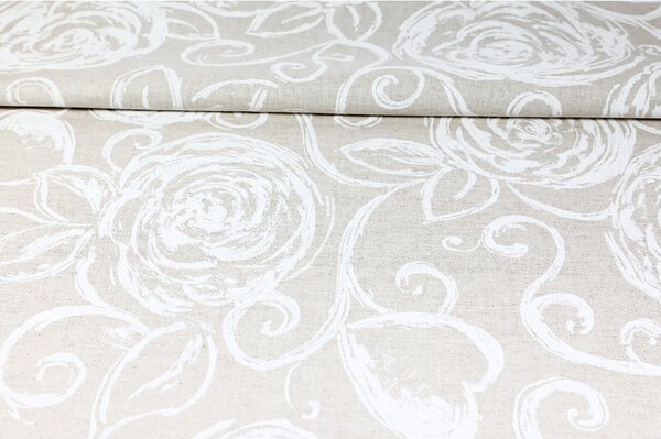 Runner Peonie bianche 50x150 cm Made in Italy