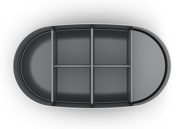 Portaspazzolino verticale color argento lucido in acciaio inox EasyStore Luxe – Joseph Joseph