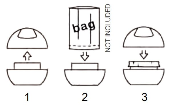 Cestino per la spazzatura bianco in plastica 1 l Bowl – Spirella