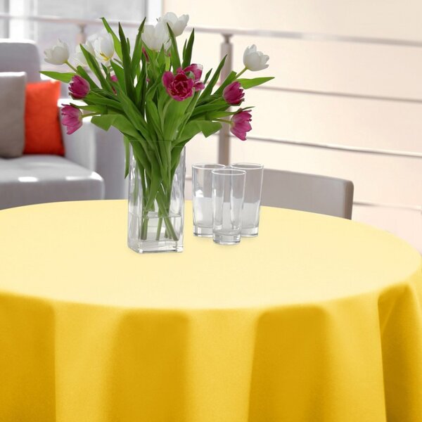 Tovaglia rotonda Standard Ø 140 cm giallo pastello