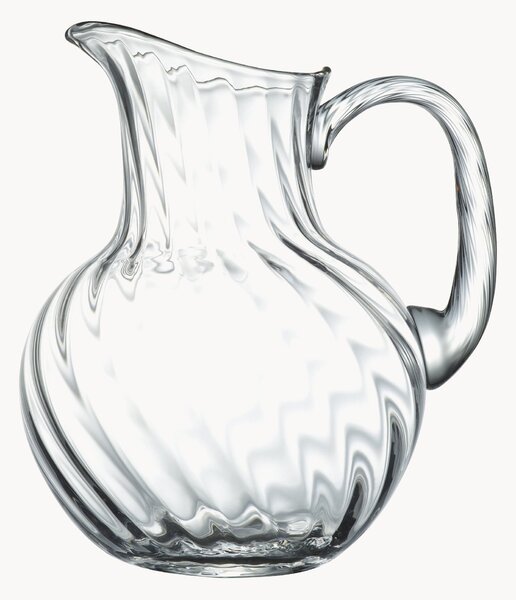 Caraffa in cristallo soffiato Ripple, 2 L