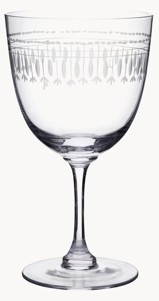 Set di 6 bicchieri da vino in cristallo soffiato Ovals