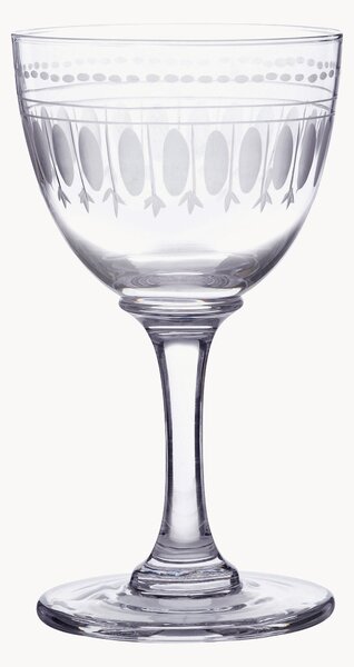 Set di 6 bicchieri per liquore in cristallo soffiato Ovals