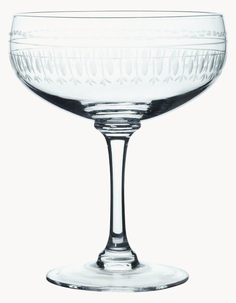 Set di 2 bicchieri da cocktail in cristallo soffiato Ovals