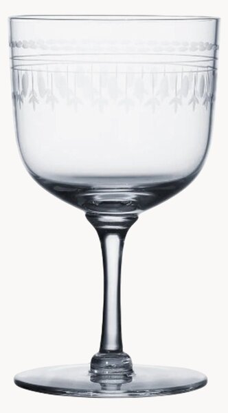 Set di 4 bicchieri da vino in cristallo soffiato Ovals