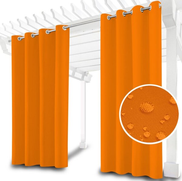 Tenda da giardino su anelli sulla terrazza MIG08 arancio