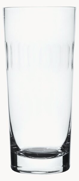 Set di 4 bicchieri da long drink in cristallo soffiato Lens